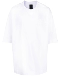 Мужская белая футболка с круглым вырезом от Juun.J