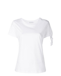 Женская белая футболка с круглым вырезом от JW Anderson