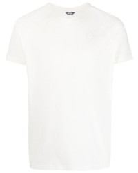 Мужская белая футболка с круглым вырезом от K-Way