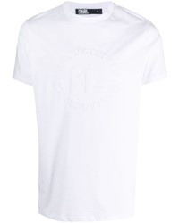 Мужская белая футболка с круглым вырезом от Karl Lagerfeld