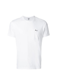Мужская белая футболка с круглым вырезом от Kenzo