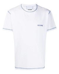 Мужская белая футболка с круглым вырезом от Koché