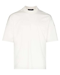 Мужская белая футболка с круглым вырезом от Labrum London