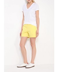 Женская белая футболка с круглым вырезом от Lacoste