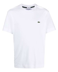 Мужская белая футболка с круглым вырезом от Lacoste