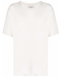 Мужская белая футболка с круглым вырезом от Laneus