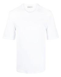 Мужская белая футболка с круглым вырезом от Laneus
