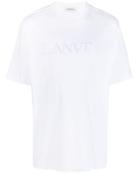 Мужская белая футболка с круглым вырезом от Lanvin