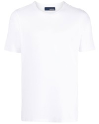 Мужская белая футболка с круглым вырезом от Lardini