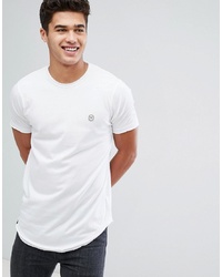 Мужская белая футболка с круглым вырезом от Le Breve
