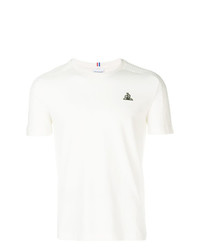 Мужская белая футболка с круглым вырезом от Le Coq Sportif