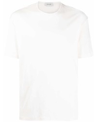 Мужская белая футболка с круглым вырезом от Lemaire