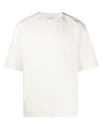 Мужская белая футболка с круглым вырезом от Lemaire