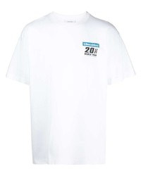 Мужская белая футболка с круглым вырезом от Liberaiders