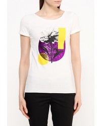 Женская белая футболка с круглым вырезом от Liu Jo