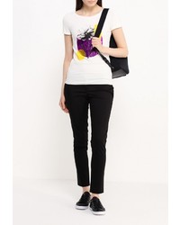 Женская белая футболка с круглым вырезом от Liu Jo