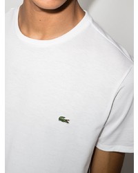 Мужская белая футболка с круглым вырезом от Lacoste