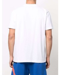 Мужская белая футболка с круглым вырезом от Marcelo Burlon County of Milan