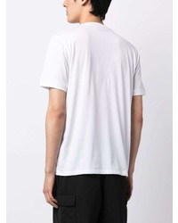 Мужская белая футболка с круглым вырезом от Hugo