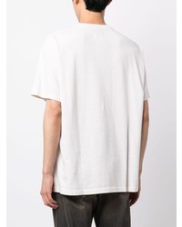 Мужская белая футболка с круглым вырезом от Doublet