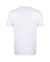 Мужская белая футболка с круглым вырезом от Balmain