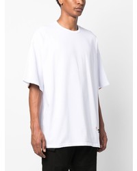 Мужская белая футболка с круглым вырезом от Incotex