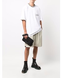 Мужская белая футболка с круглым вырезом от Heron Preston