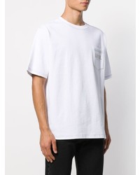 Мужская белая футболка с круглым вырезом от Upww