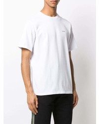 Мужская белая футболка с круглым вырезом от Adish