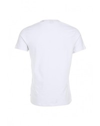Мужская белая футболка с круглым вырезом от Lonsdale