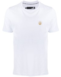 Мужская белая футболка с круглым вырезом от Love Moschino