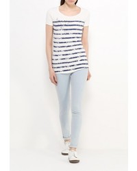 Женская белая футболка с круглым вырезом от Luhta