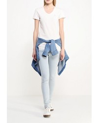 Женская белая футболка с круглым вырезом от Luhta