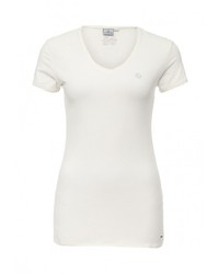 Женская белая футболка с круглым вырезом от Luhta