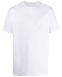 Мужская белая футболка с круглым вырезом от Maharishi