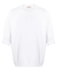 Мужская белая футболка с круглым вырезом от Maison Flaneur