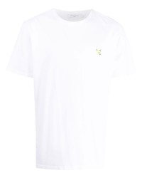 Мужская белая футболка с круглым вырезом от MAISON KITSUNÉ