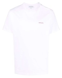 Мужская белая футболка с круглым вырезом от Maison Labiche