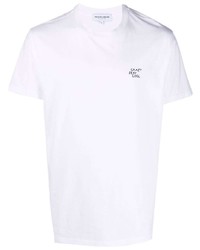 Мужская белая футболка с круглым вырезом от Maison Labiche