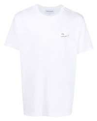 Мужская белая футболка с круглым вырезом от Maison Labiche