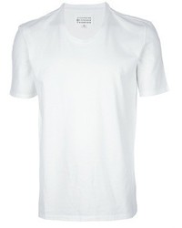 Мужская белая футболка с круглым вырезом от Maison Martin Margiela