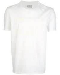 Мужская белая футболка с круглым вырезом от Maison Martin Margiela