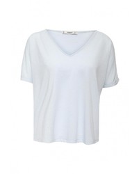 Женская белая футболка с круглым вырезом от Mango
