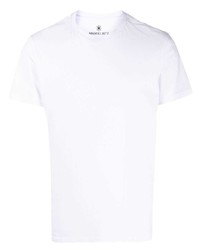 Мужская белая футболка с круглым вырезом от Manuel Ritz