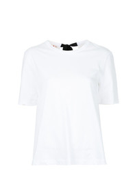 Женская белая футболка с круглым вырезом от Marni