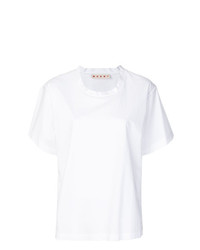 Женская белая футболка с круглым вырезом от Marni