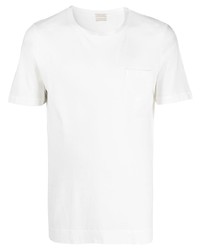 Мужская белая футболка с круглым вырезом от Massimo Alba