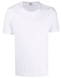 Мужская белая футболка с круглым вырезом от Massimo Alba