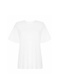 Женская белая футболка с круглым вырезом от Matin