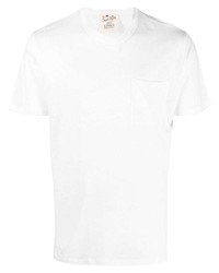 Мужская белая футболка с круглым вырезом от MC2 Saint Barth